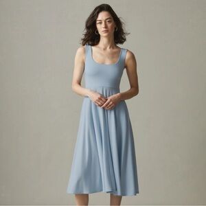 EUC American Giant Flex Dress Light Blue Small